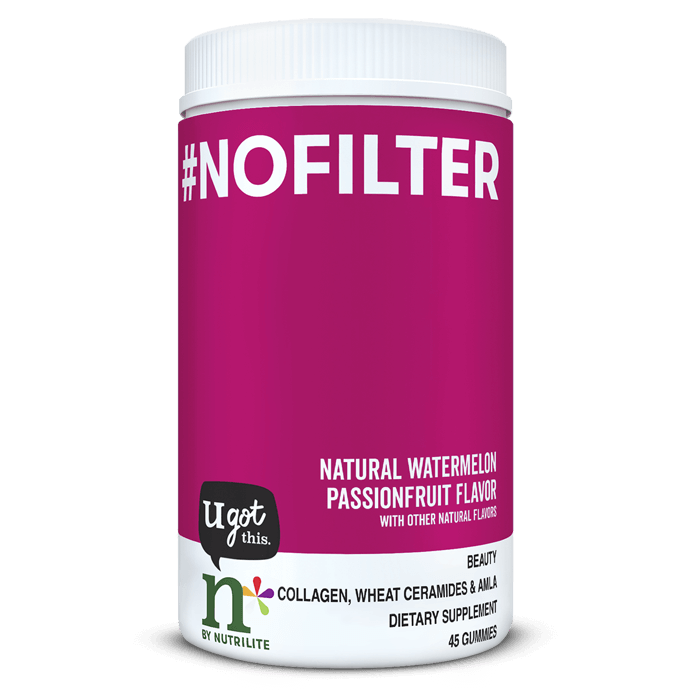 n by Nutrilite #nofilter Collagen Gummies watermelon passionfruit tub