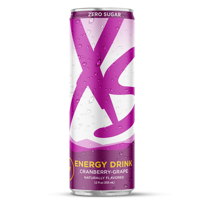XS Energy Drink Cranberry-Grape can, zero sugar, 12 fl oz