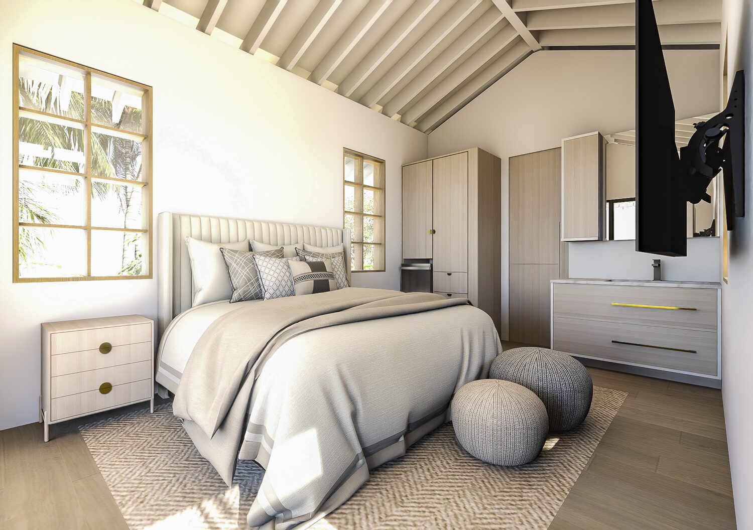 Rooftop guest suite