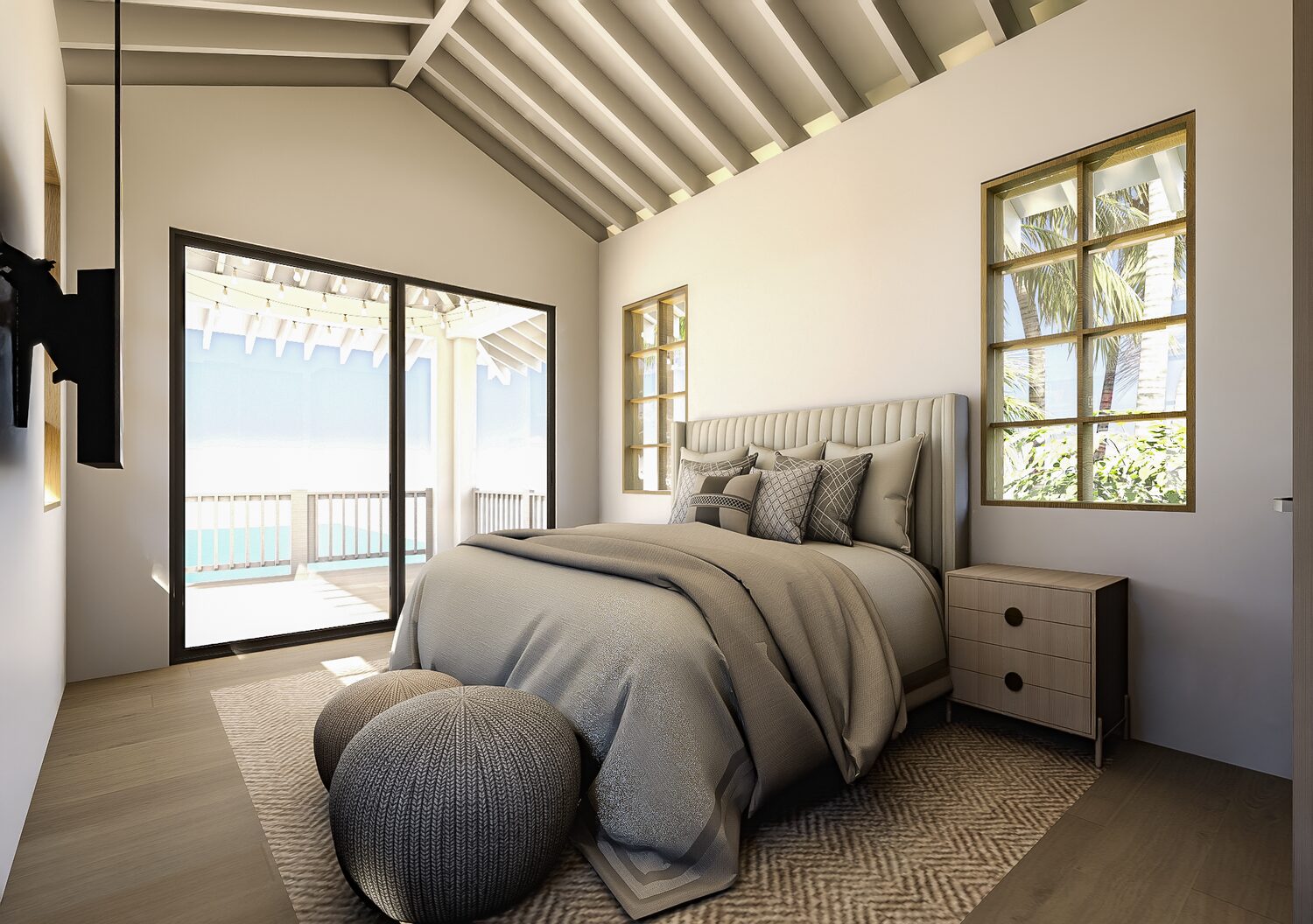 Rooftop guest suite