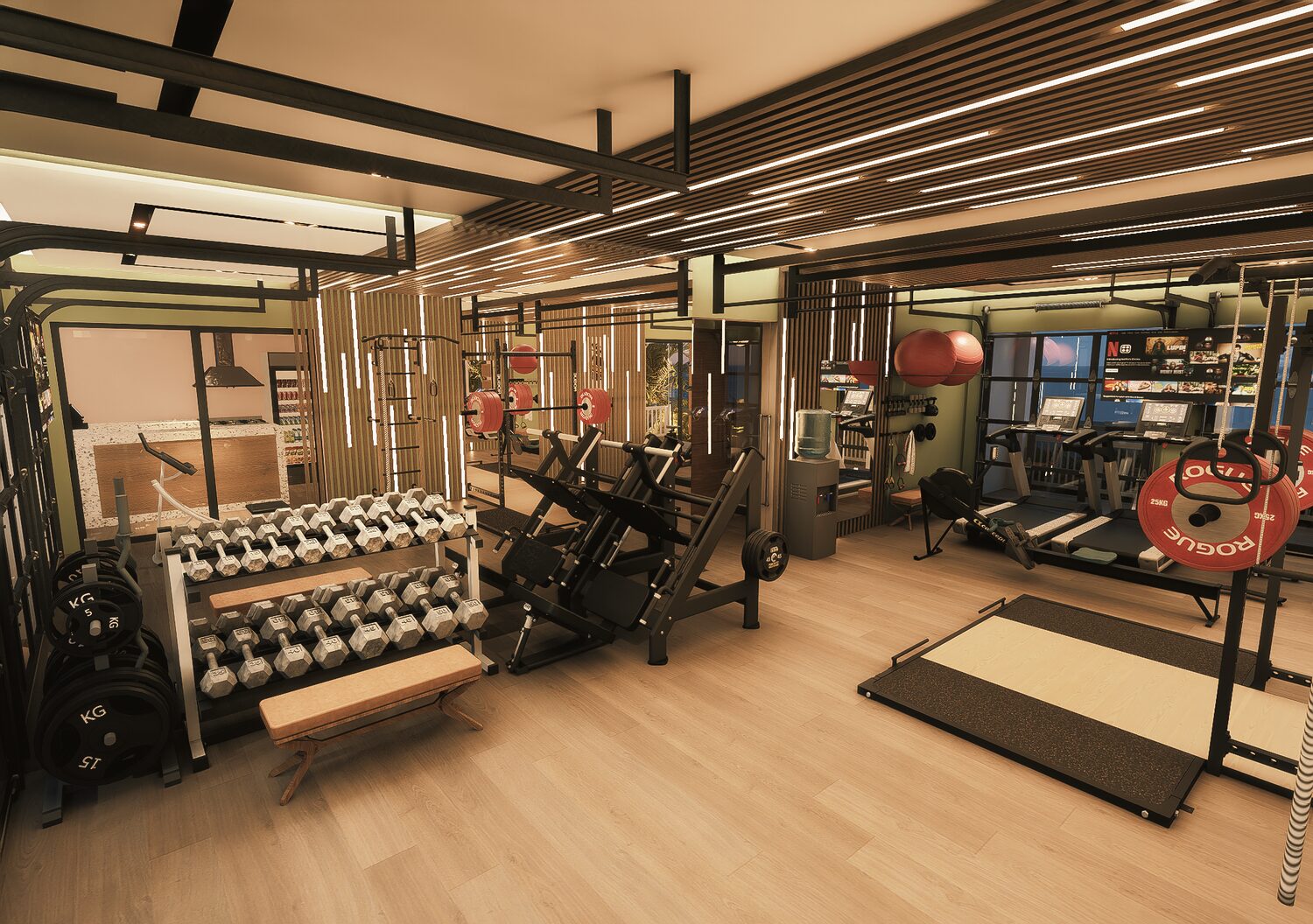 Strength and conditioning area