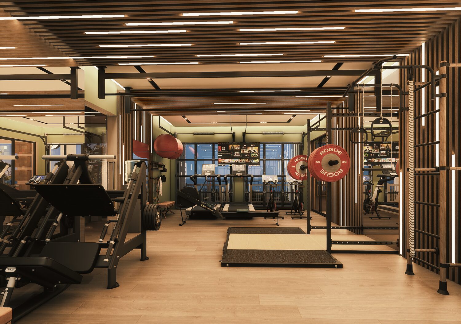 Boutique gym interior