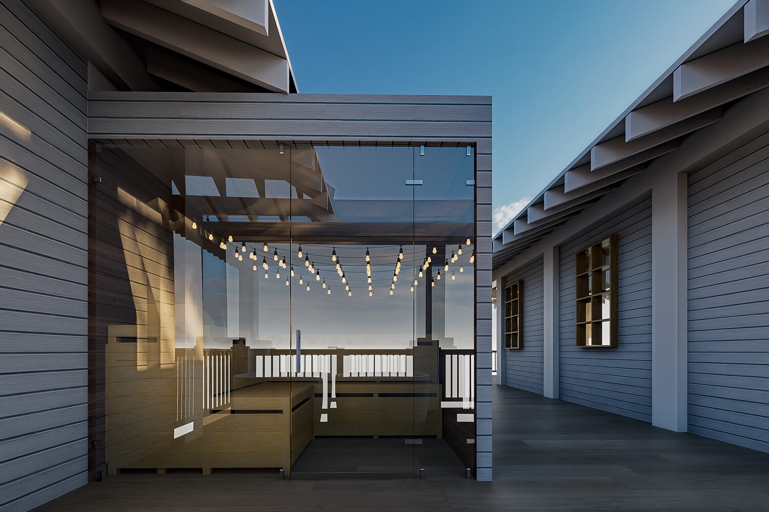 Rooftop sauna